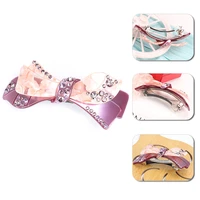 delicate multilayered leaf hair clip luxury cellulose acetate hair barrettes high quality rhinestone hair clips for women
