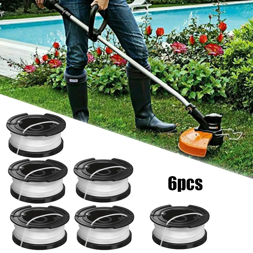 

6 шт., шпули для триммера Black & Decker A6481, ST4525, ST6600, ST7000, ST7200, ST7200-CA, ST7500, ST7700, ST7701, STC18