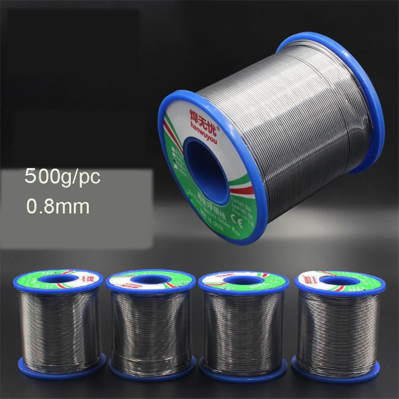 

0.8mm 60/40 Soldering Wires Welding Iron Rosin Core Tin Flux 2.0 Percent Solder Tools 500g