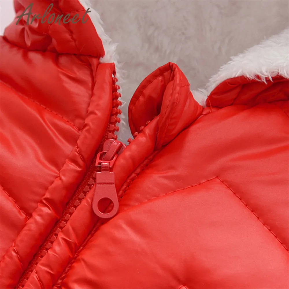 ARLONEET clothes baby boy winter thick coat Cartoon beer romper Jumpsuit zipper Hooded outerwear footies | Детская одежда и обувь
