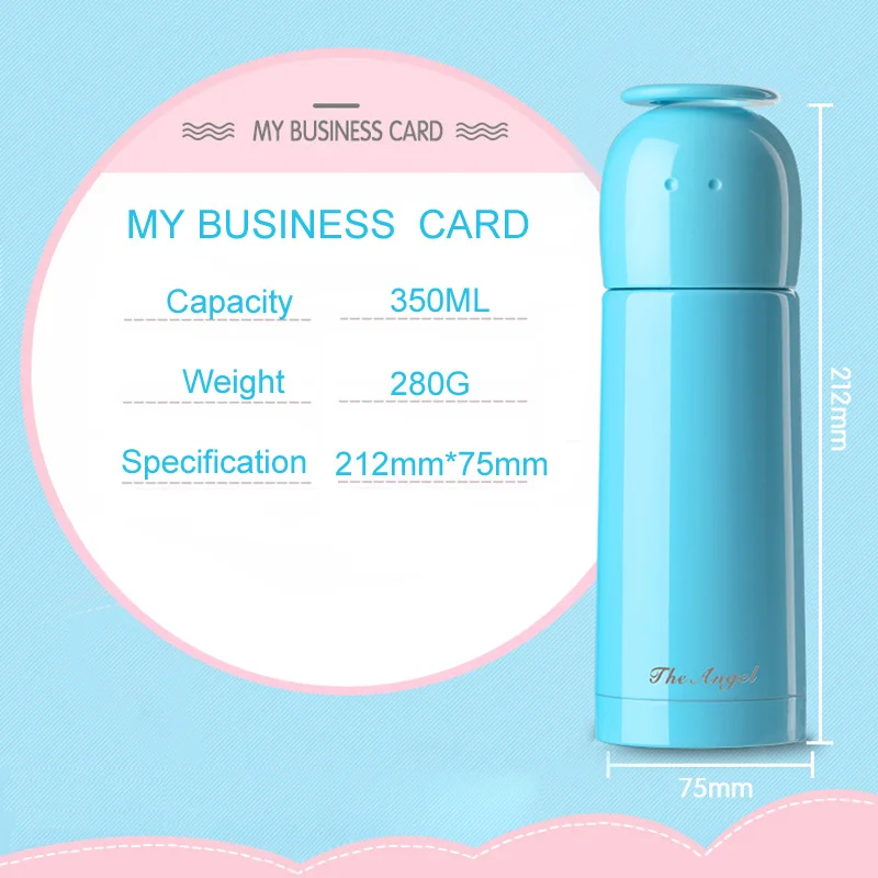 Креативный парный термос Ангел Дьявол для мужчин и женщин пуля чашка дети из