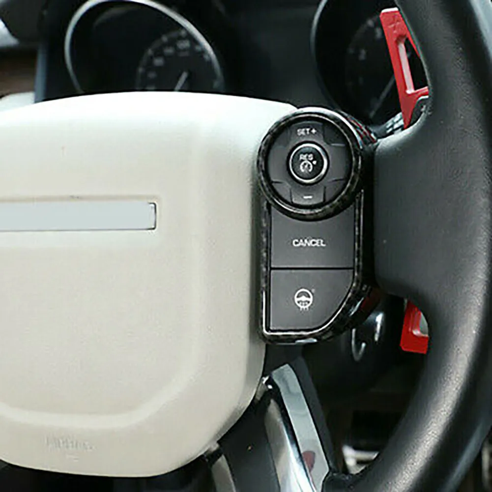 

ABS Carbon Steering Wheel Strip Trim Fit For Land Rover Range Rover Sport 14-17 Steering Wheel Strips