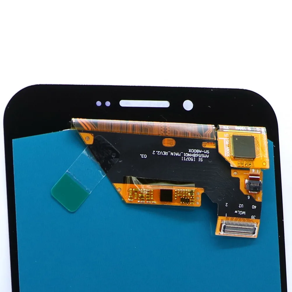 Super AMOLED lcd для samsung Galaxy A8 A810 A810F ЖК-дисплей кодирующий преобразователь сенсорного экрана в сборе с регулировкой яркости