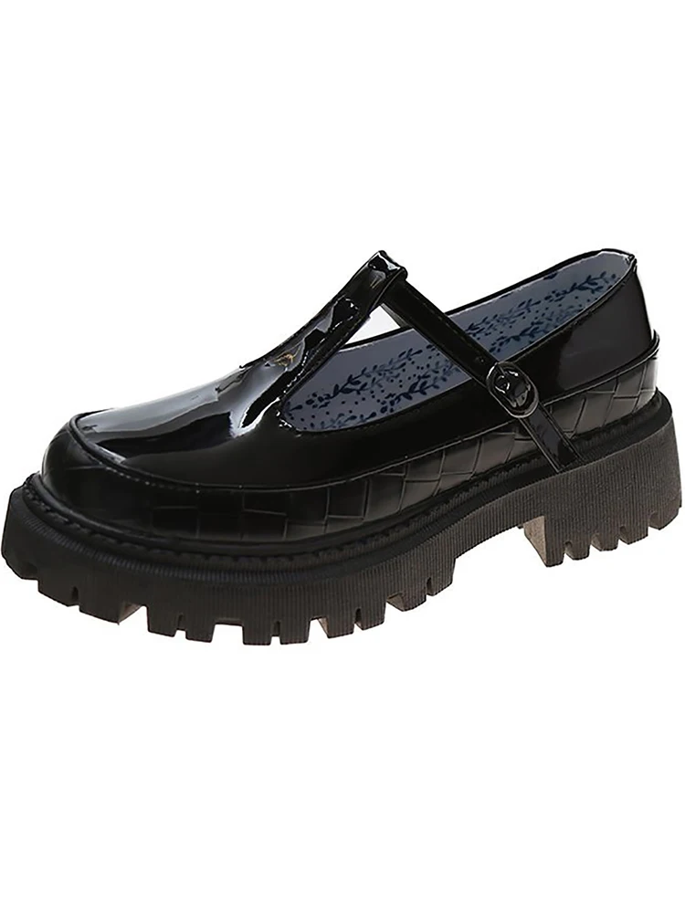 Новинка 2021 модные черные женские кожаные туфли в британском стиле на плоской