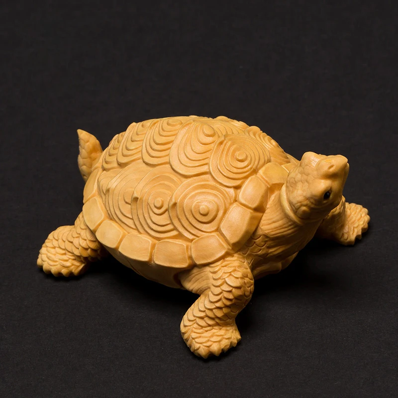 8 см копия черепаха Счастливое животное деревянная Черепаха Животное Статуя