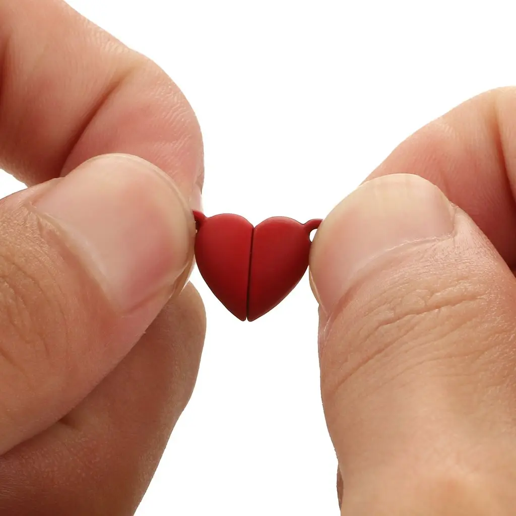 5 компл./лот матовая металлическая магнитная пряжка в форме сердца магнитные