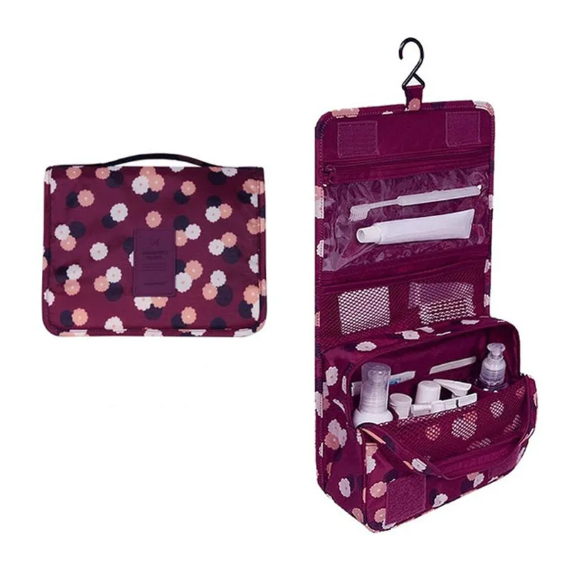 Женская дорожная портативная Водонепроницаемая косметичка подвесные туалетные