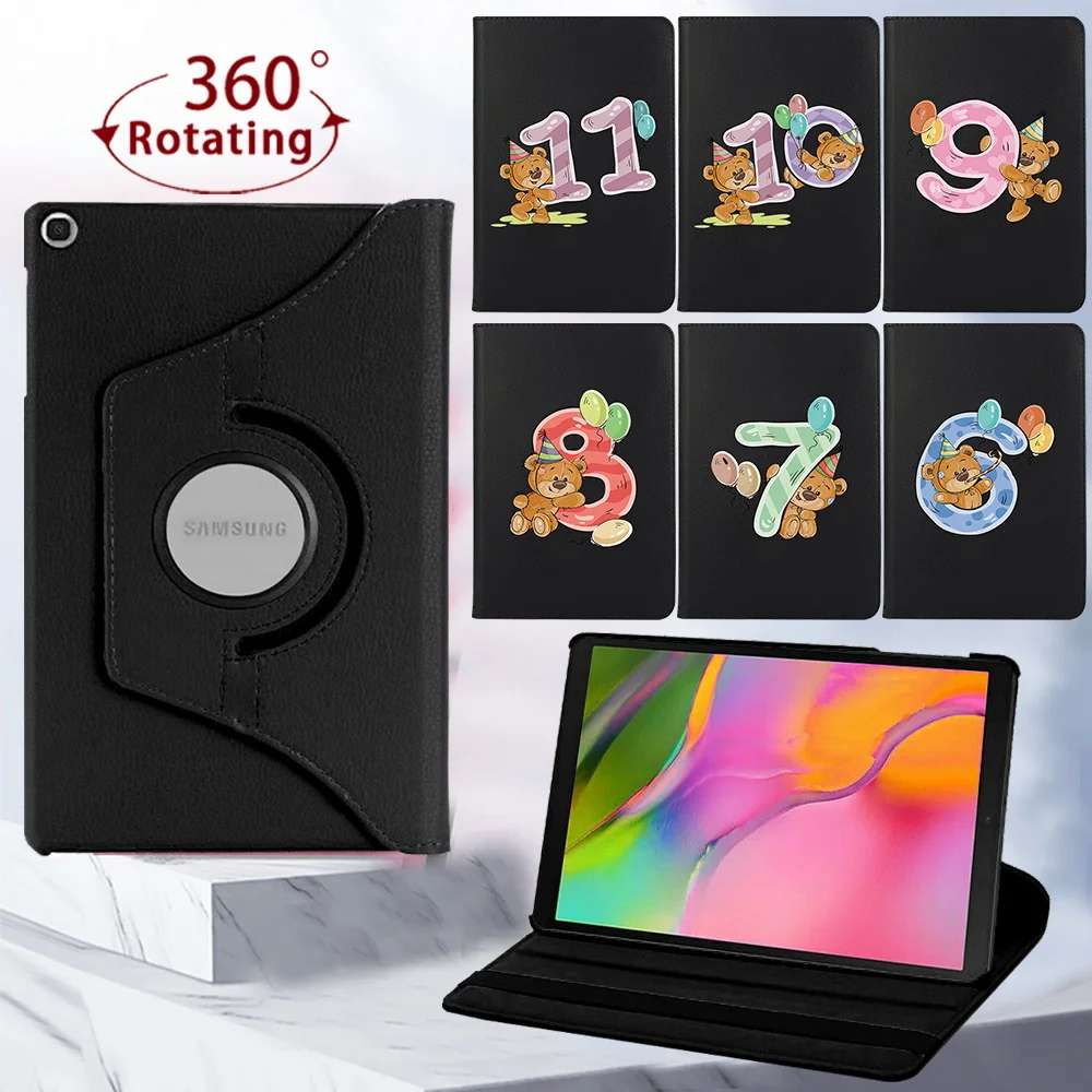 

Tablet Case for Samsung Galaxy Tab A7/Tab A 10.1 T510/T515/Tab s6 lite p610 360 Degree Rotating Cover Case + Free Stylus