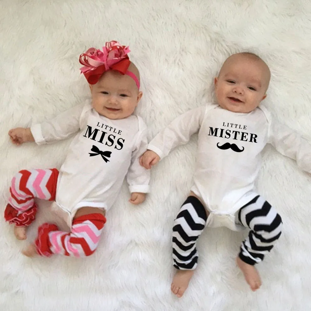 

Комбинезон детский Little Miss and Little Mister, осенний, с длинным рукавом