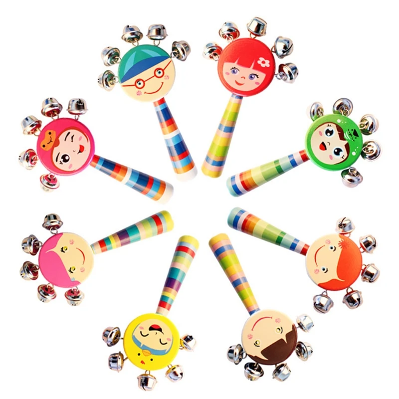 

Children's Finger Training Wooden Rattle Baby Sleeping/Playing Brain Toys