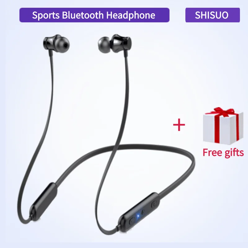 Беспроводные спортивные водонепроницаемые наушники SHISUO W7 с поддержкой Bluetooth 5