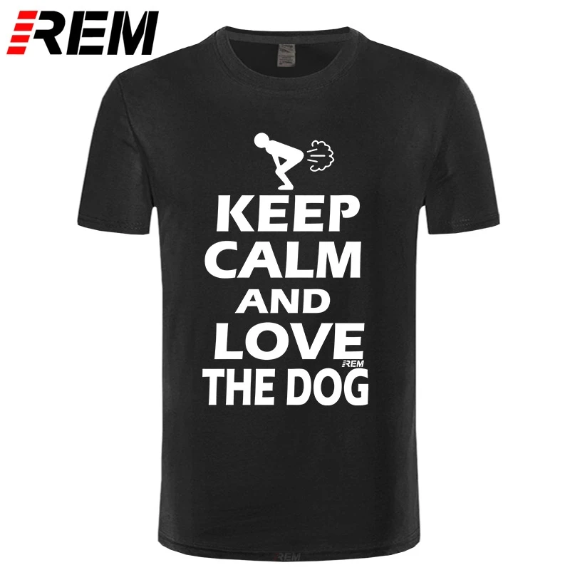 Новые забавные мужские футболки с надписью Keep Calm And Win The Dog Fart короткими рукавами