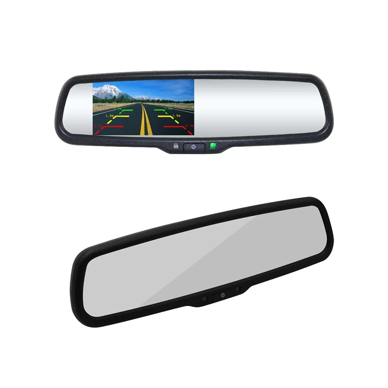 4," TFT lcd Зеркало заднего вида Автомобильный монитор видео вход с монтажным кронштейном HD зеркало заднего вида дисплей обратное изображение