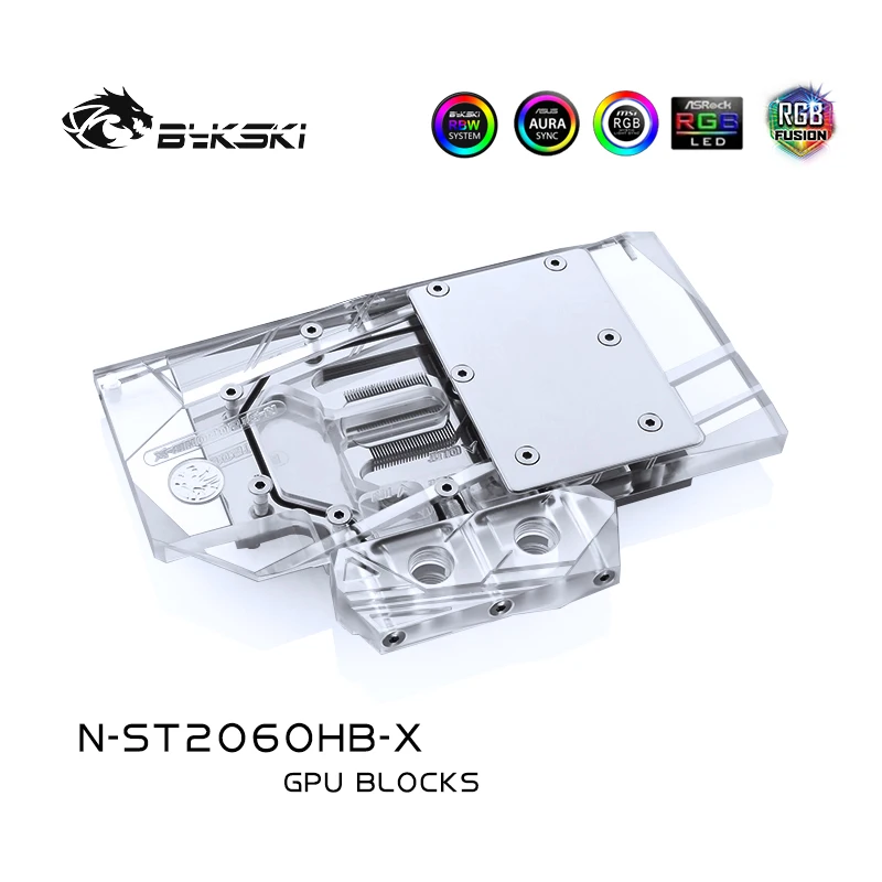 

Bykski GPU cooler for ZOTAC RTX2060-6GD6 OC HB Full Cover Graphics Card Water cooling Block, VGA Block N-ST2060HB-X gpu cooler