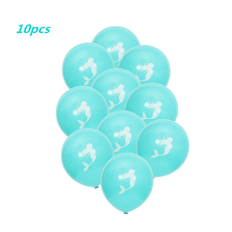 10pcs 12inch latex 10 шт./партия, коробки для конфет русалки, цветные подарочные коробки с бантом и хвостом русалки, спрос среди детей, подарочные пакеты и упаковочные материалы для свадебной тематики - Цвет: 10pcs 12inch latex