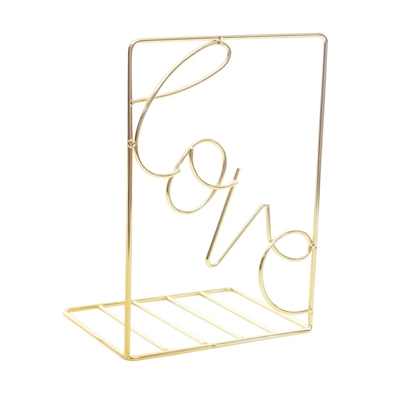 Декоративный держатель для книг из железной проволоки металлическая подставка