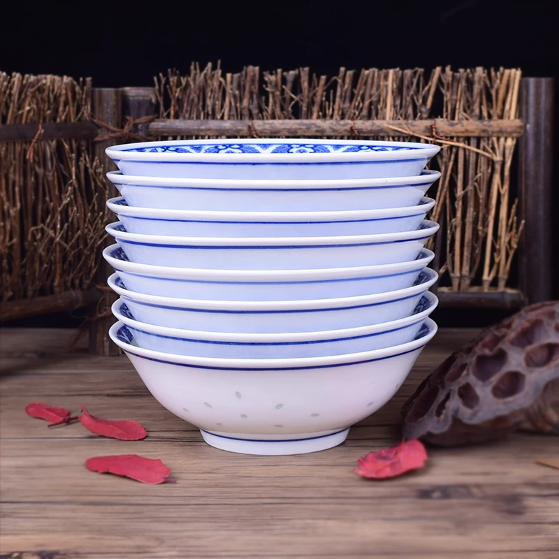 6 дюймов синий и белый фарфоровая чаша керамические рисовые чаши домашняя Ramen