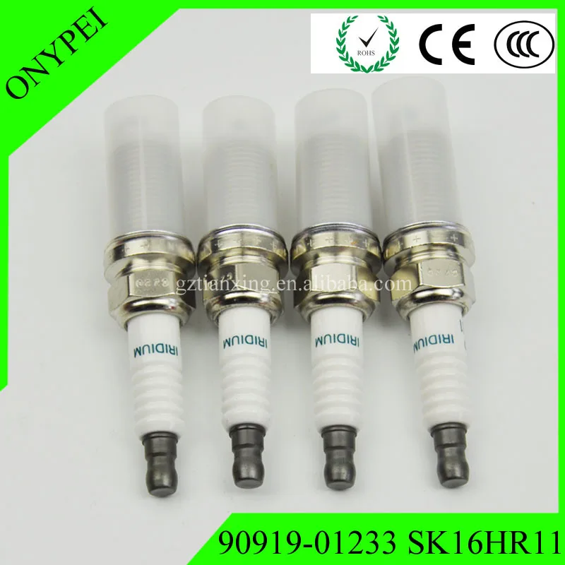 4x 90919-01233 SK16HR11 иридиевая Свеча зажигания для Toyota Camry RAV4 Scion TC Prado 9091901233 90919 SK16HR-11 -