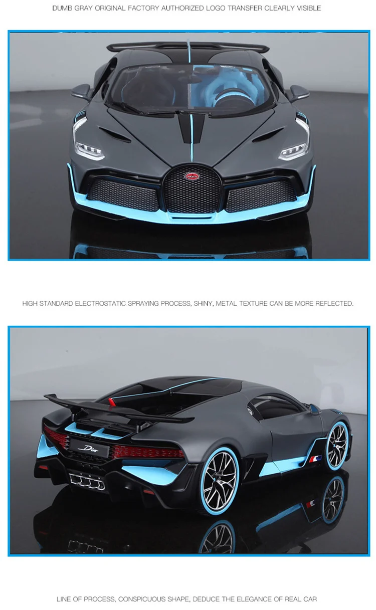 Изысканный подарок 1:18 Bugatti Divo модель спортивного сплава автомобиля, высокая модель литья под давлением, расширенная коллекция