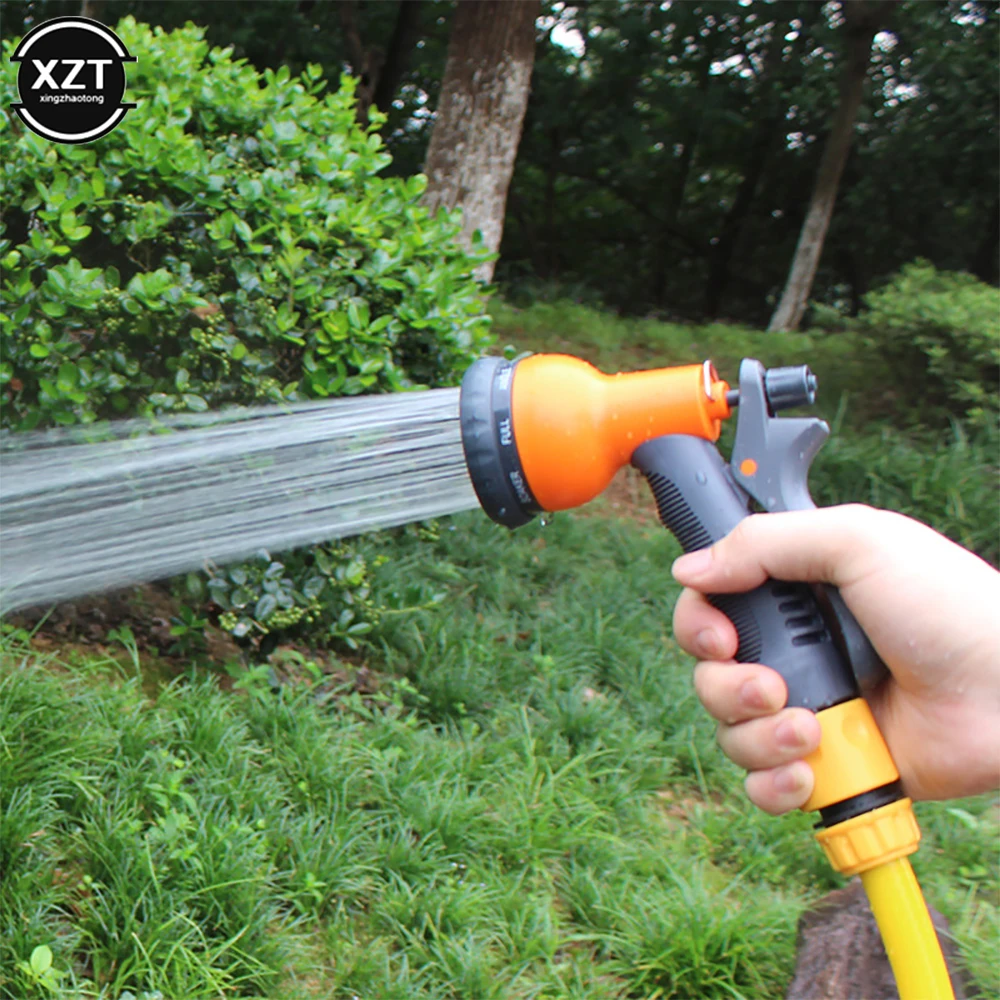

8 Pattern Garden Water Gun Hose Nozzle Mutifunctional Household Car Washing Yard Water Sprayer Pipe Tube Nozzle Sprinkle Tools