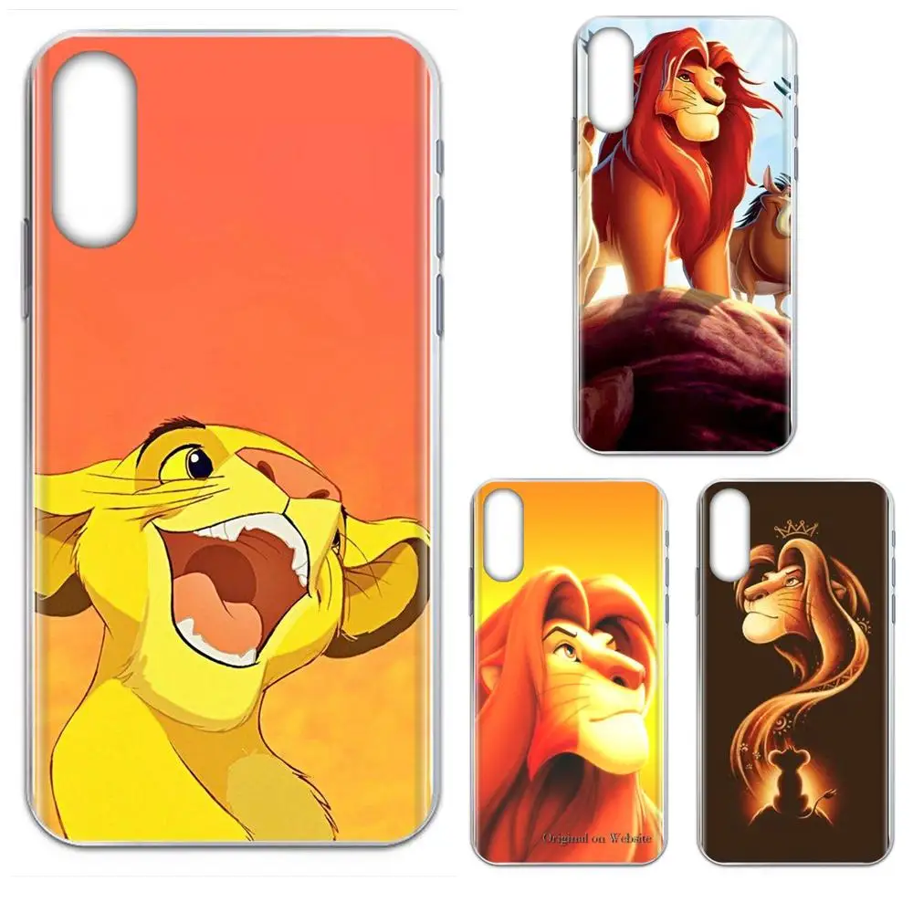 Мягкие чехлы из ТПУ с мультипликационным изображением короля льва и Симбы для
