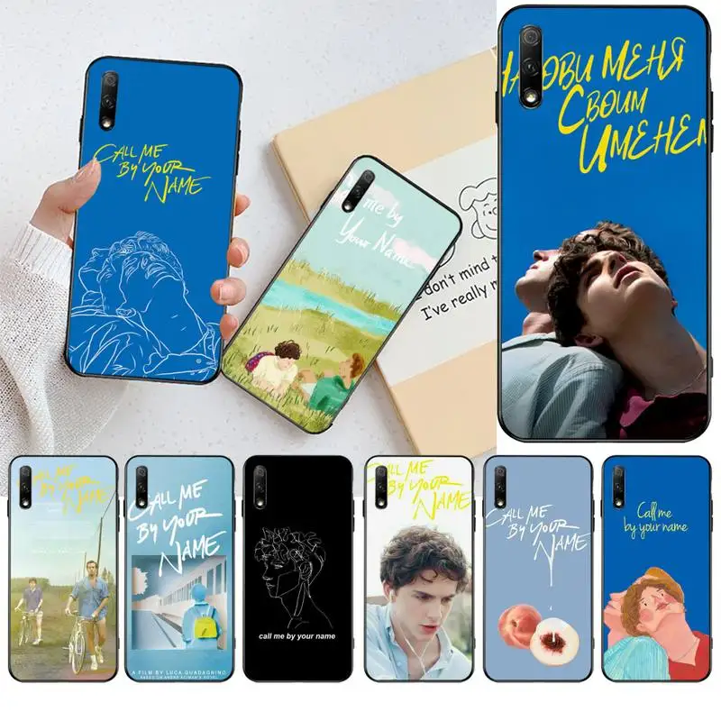 

CUTEWANAN Call Me by Your Name Soft black Phone Case for Huawei Honor 20 10 9 8 8x 8c 9x 7c 7a Lite view pro