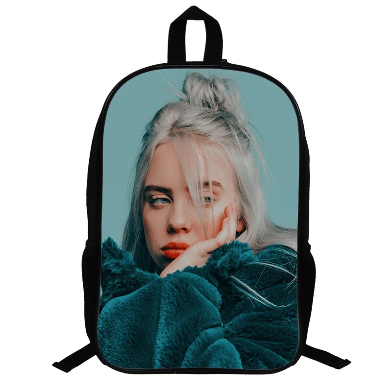 18 14,5 дюймов Billie Eilish школьные сумки для подростков рюкзак в стиле «хип-хоп» для мальчиков и девочек, рюкзак для ноутбука, рюкзак для путешествий вентиляторы подарок - Цвет: 18