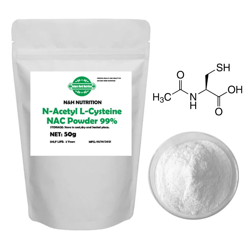 

N-Acetyl L-Cysteine 99% NAC Powder Hair Skin & Nail Supplements Treating Age Spots Skin Whitening Antioxidant