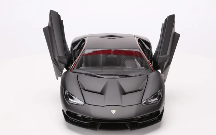 1:18 Lamborghini LP770 центенарио матовый черный/серый/красный/синий Литой Сплав модель автомобиля для детей Подарки