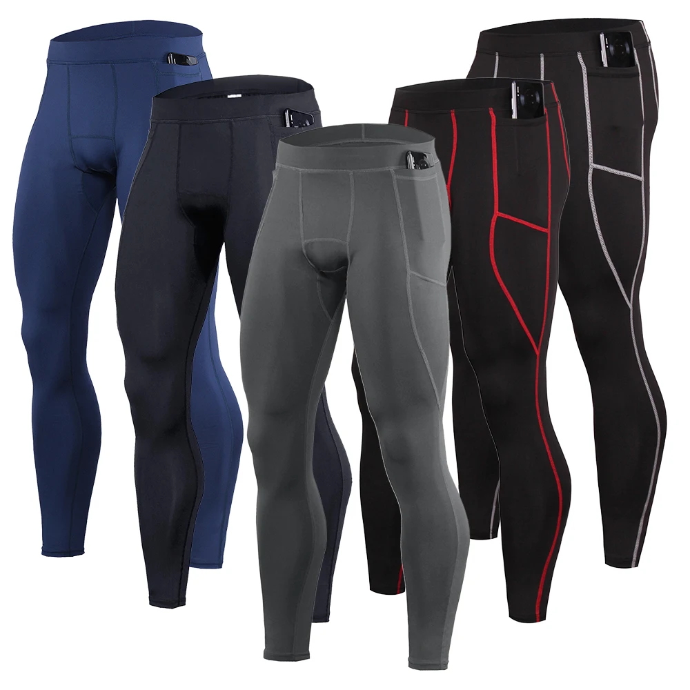 

Compression Pants Men Tights Leggings Gym Fitness Training Trousers Male Jogging Crossfit Workout Sports Lycra Man Sportwear