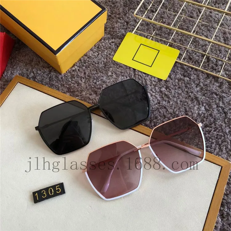 

Designer Original Brand Metal Polarized Sunglasses Men Women Fashion Oversize Frame Shades Glasses Europe Driving Square Eyewear