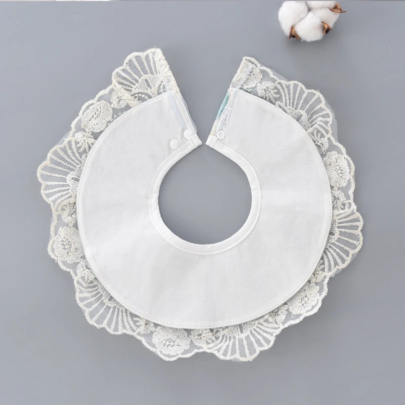 Бандана для девочек с кружевной вышивкой нагрудники новорожденных Новинка