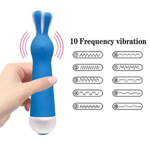 10 Speed G Spot Vibrator Rabbit Dildo Sex Toy for Women Dual Vibration Vaginal Clitoris Massage Female Orgasm Sex Product