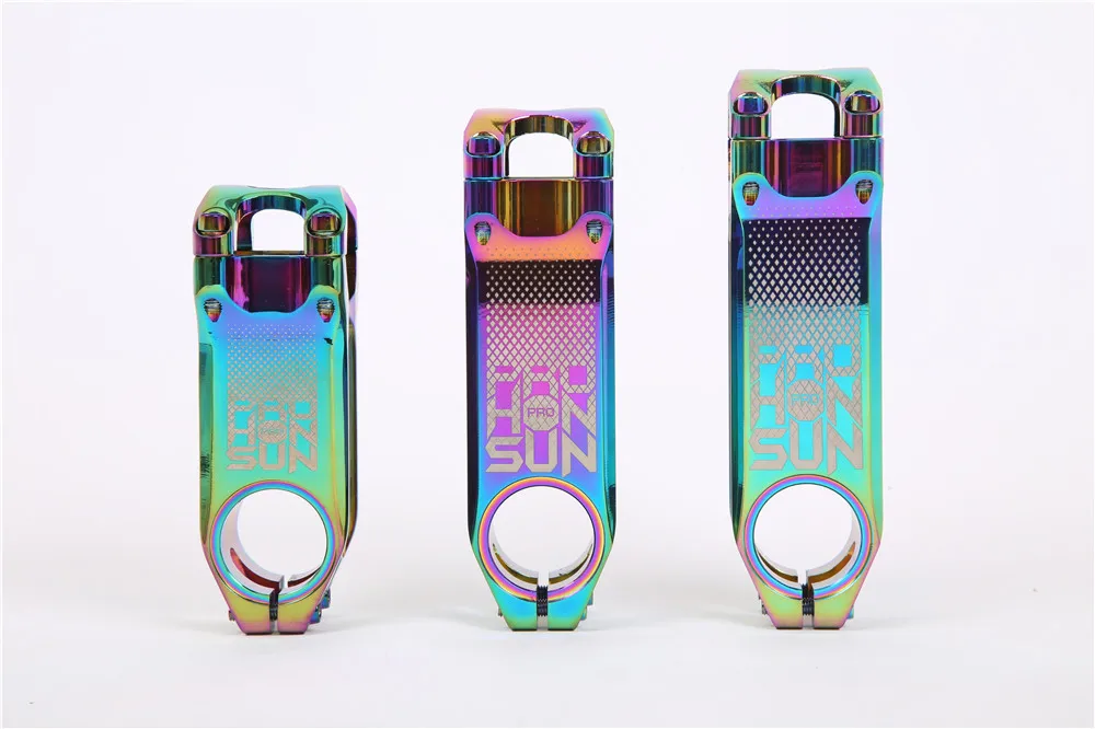 Colorful bike Stem XC/AM honsun 31.8mm*28.6mm 0 Degree CNC MountainBike Cycling T6Aluminium Alloy Handlebar | Спорт и развлечения