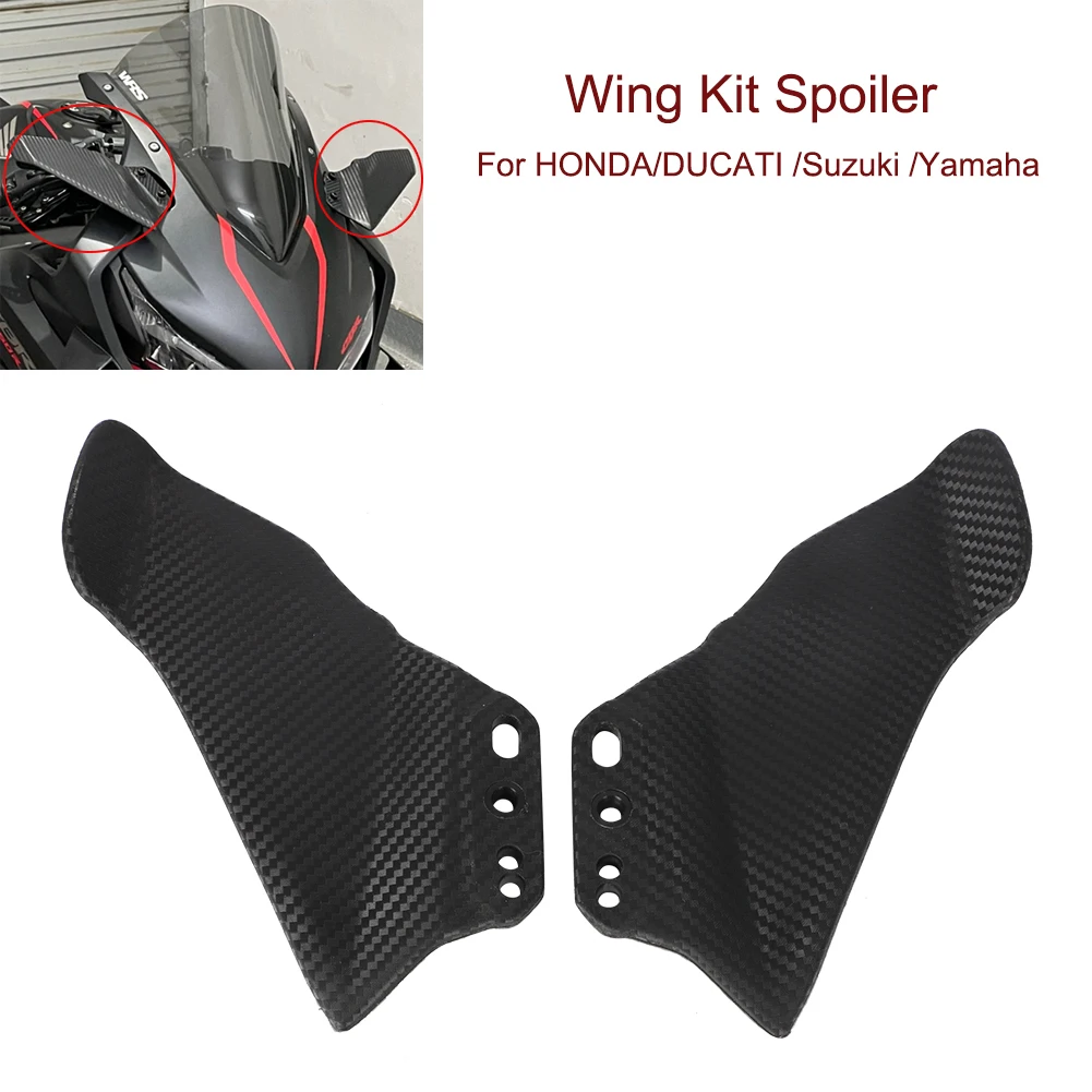 

Motorcycle Winglet Aerodynamic Wing Kit Spoiler Rear View Mirror Fixed Wing For HONDA CBR650R CB1000RR For BMW S1000RR R 1250 RS