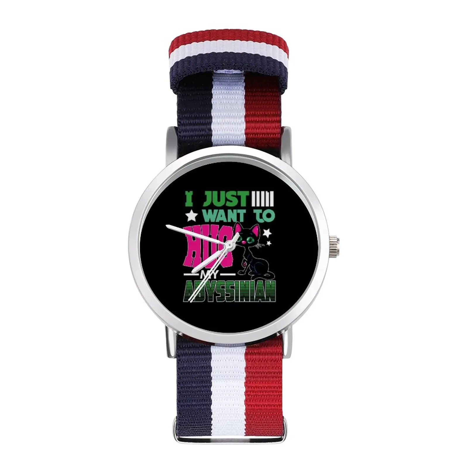 

Женские кварцевые часы с изображением кошки