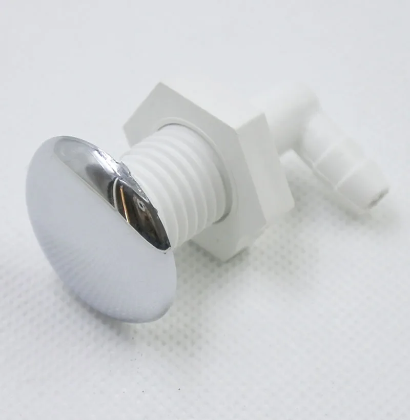 7 twisted teeth bow bubble nozzle,Chromed surface, air jet of pvc base,hot tub massage Bathtub Accessories