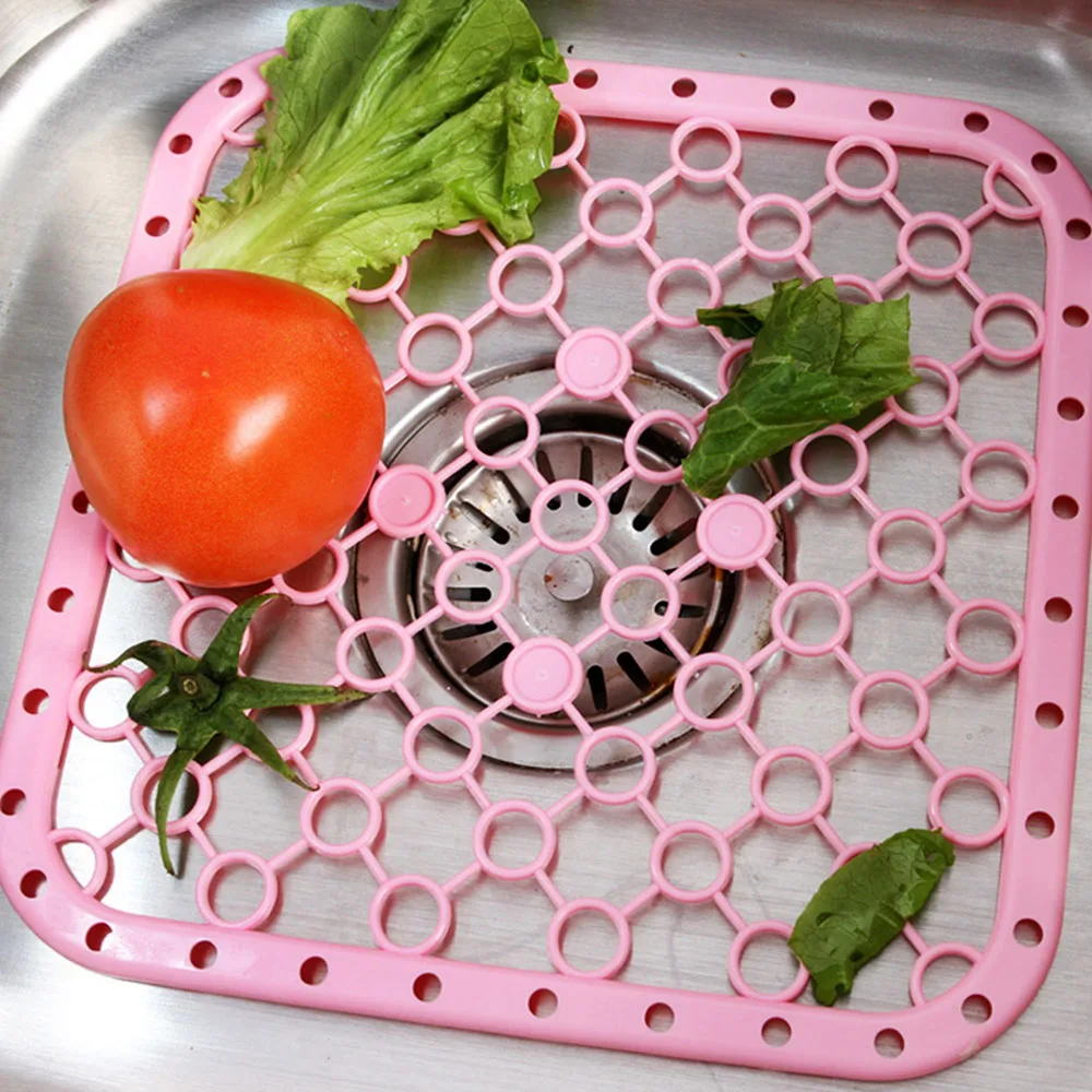 

Anti Slip Draining Board Multifunctional Pad Vegetable Fruits Heat Insulation For Dish Sink Practical Kitchen Kitchen Supplies