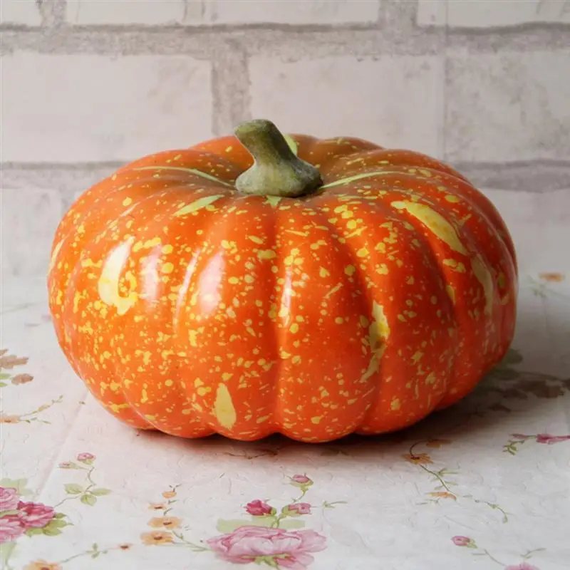 

Artificial Pumpkin Lifelike Realistic Halloween Artificial Vegetables Home Decor Vegetables