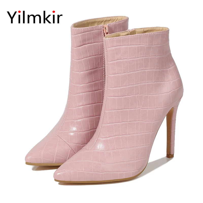 

Print Sexy Pointed Toe Women High Heels Fashion Warm Non Slip Ladies Boots Popular Casual Elegant Dinner Party All Match Shoes