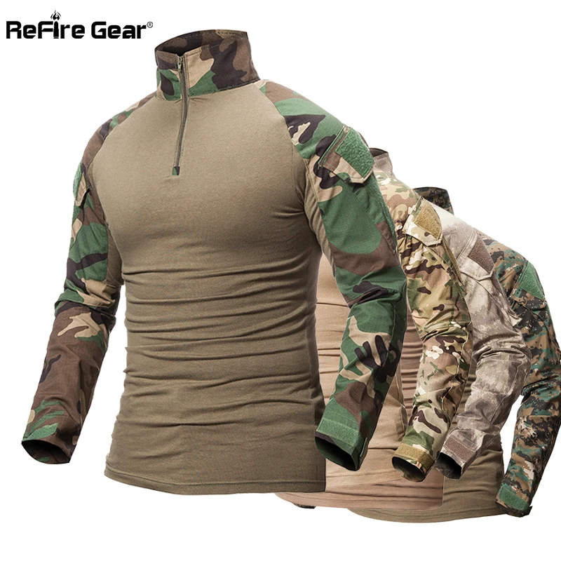 Фото Футболка мужская ReFire Gear камуфляжная с длинным рукавом