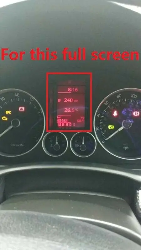 ЖК дисплей для VW GOLF 5 Jetta Passat Touran Skoda Octavia полный экран|Комплекты датчиков и