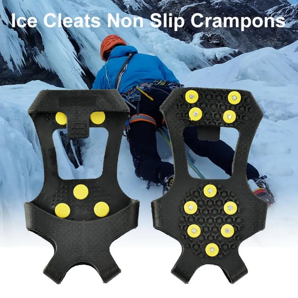 

1 Pair Anti-Slip Winter Shoes Boot Grips Snow Gripper Ice Cleats Spikes Crampons