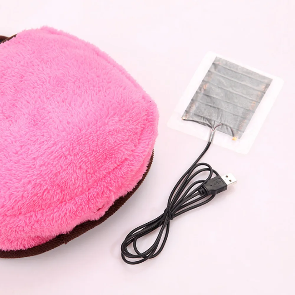

USB Heated Mouse Pad Mousepad Mat Mause Hand Warmer With Wristguard Warm Winter Mouse Mat USB Port For Home Office Desk