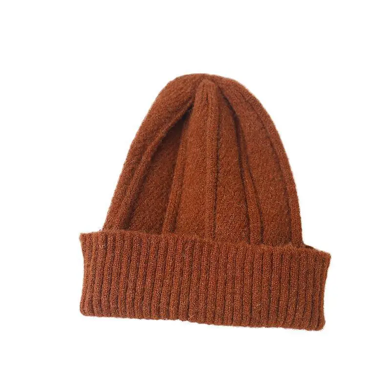 

COKK Womens Beanie Winter Knitted Wool Thick Warm Hat Female Bonnet Solid Color Soft Stretch Hats Beanie Hat 2020 New