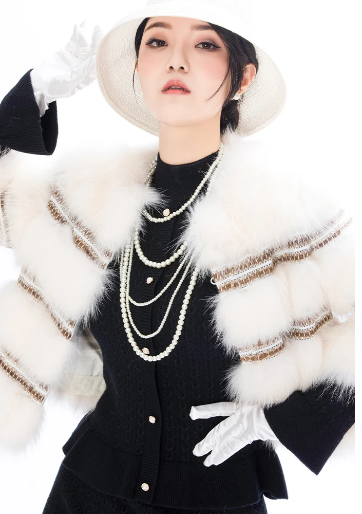 

fox short coat for women