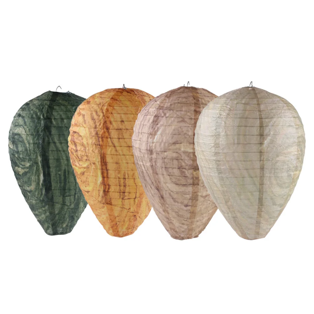 

4 Pcs Outdoor Driving Bee Lanterns Bee Guide Lanterns Simulated Honeycomb Lights