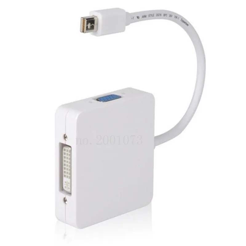 Кабель адаптер Mini displayport DP Thunderbolt к DVI VGA HDMI Для iMac Mac Pro Air Book для монитора