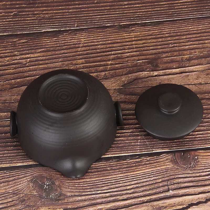 Purple Clay Small Tea Set Include 1 Pot 2 Cups XiShi Ceremony Zisha Ceramic Pottery Teacup China Kung Fu | Дом и сад