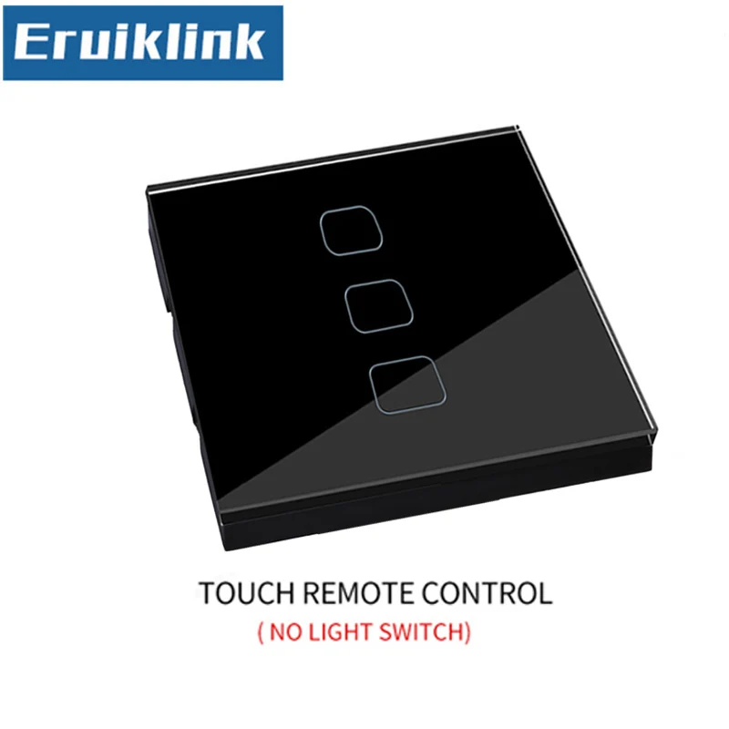 Touch remote control ЕС/Великобритания Стандартный 1/2/3 местный 1 позиционный сенсорный пульт дистанционного управления Управление переключатель, Белый/Черный Стекло Панель выключатель лампы 220 В настенный светильник переключатель - Цвет: Touch remote control